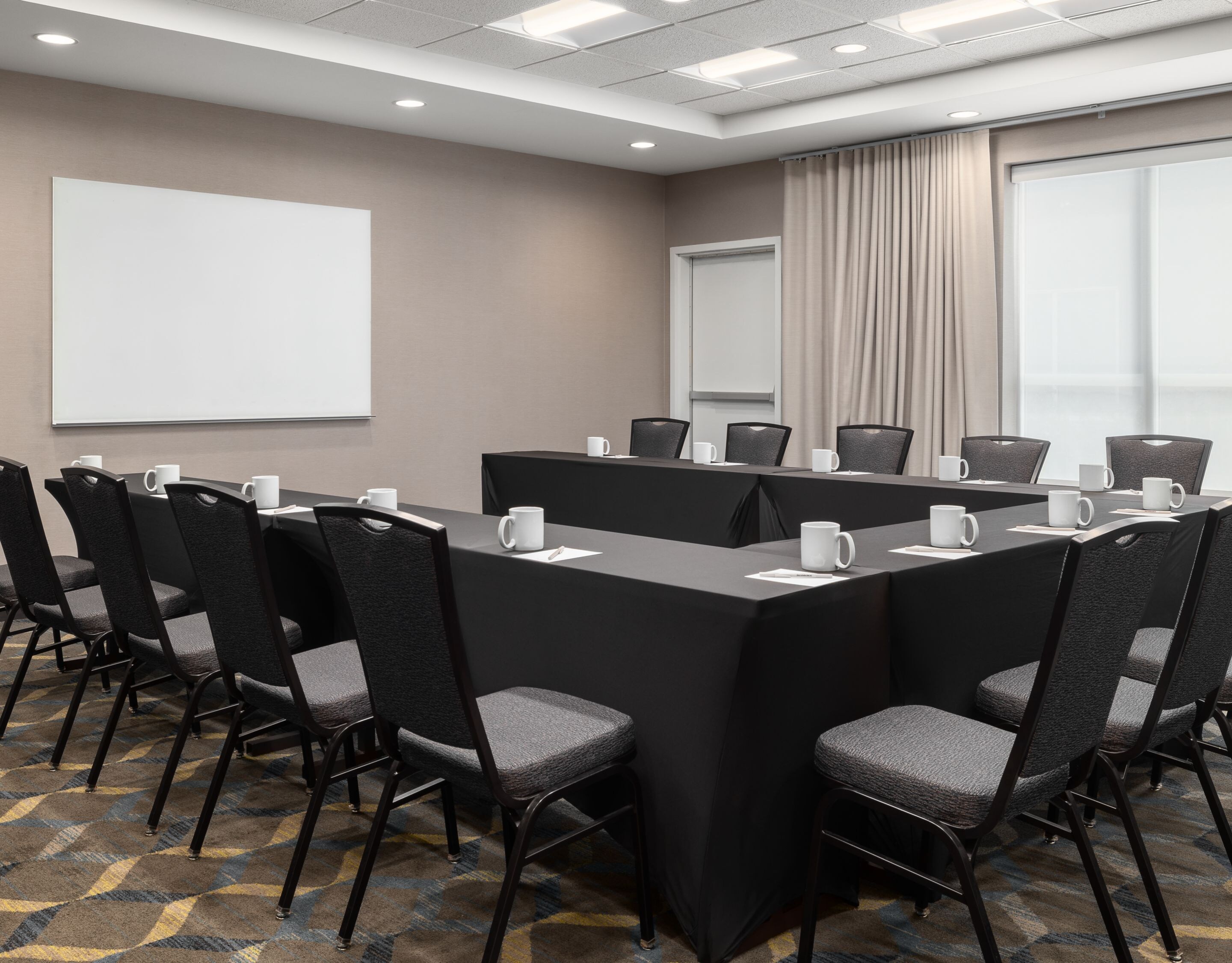 Conference room with large meeting table