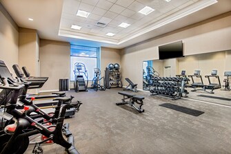 Fitness Center with weights and cardio machines