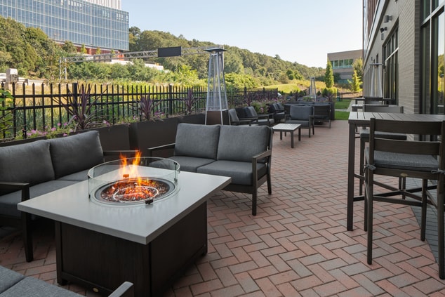 Outdoor Patio with FIrepits