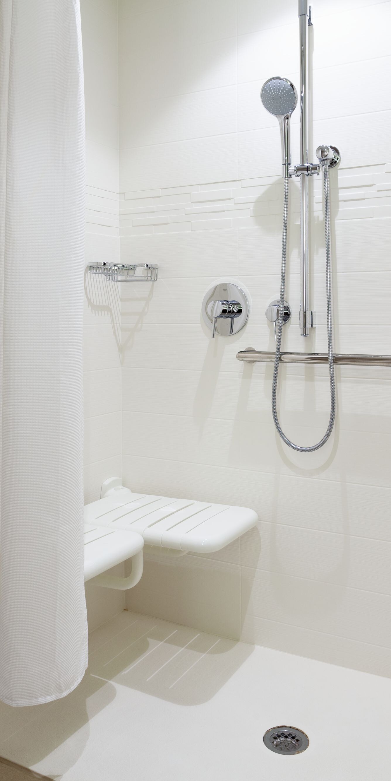 accessible roll-in shower bathroom