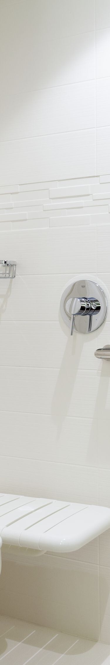 accessible roll-in shower bathroom
