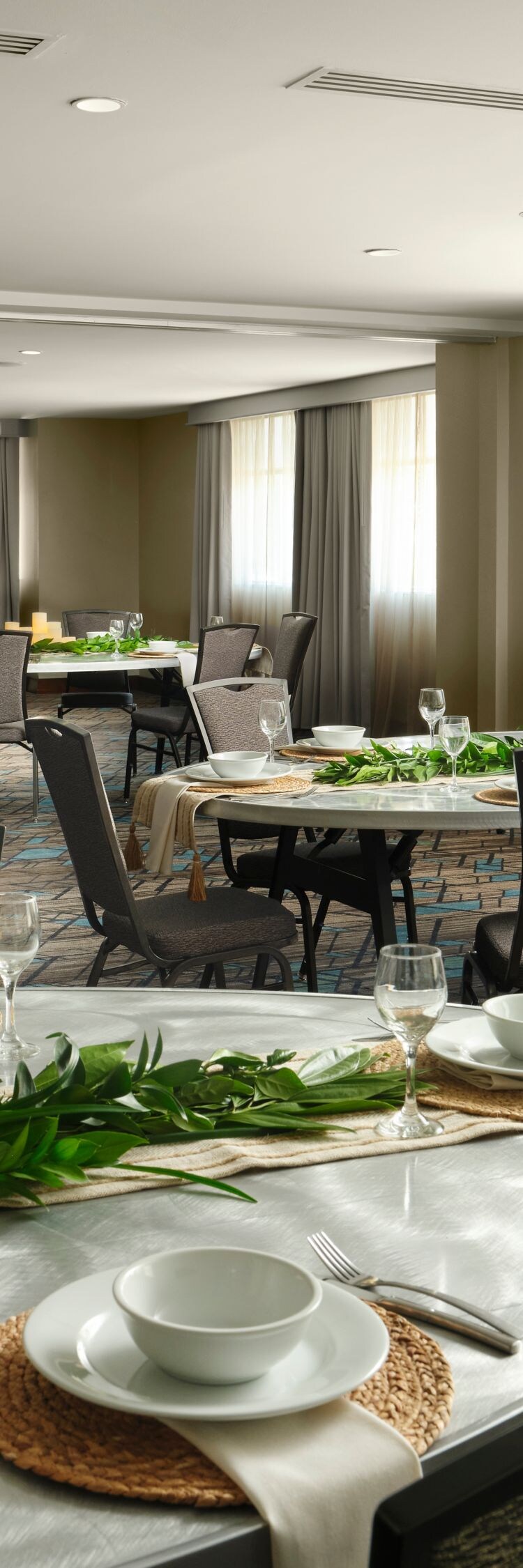 Banquet set-up in meeting room