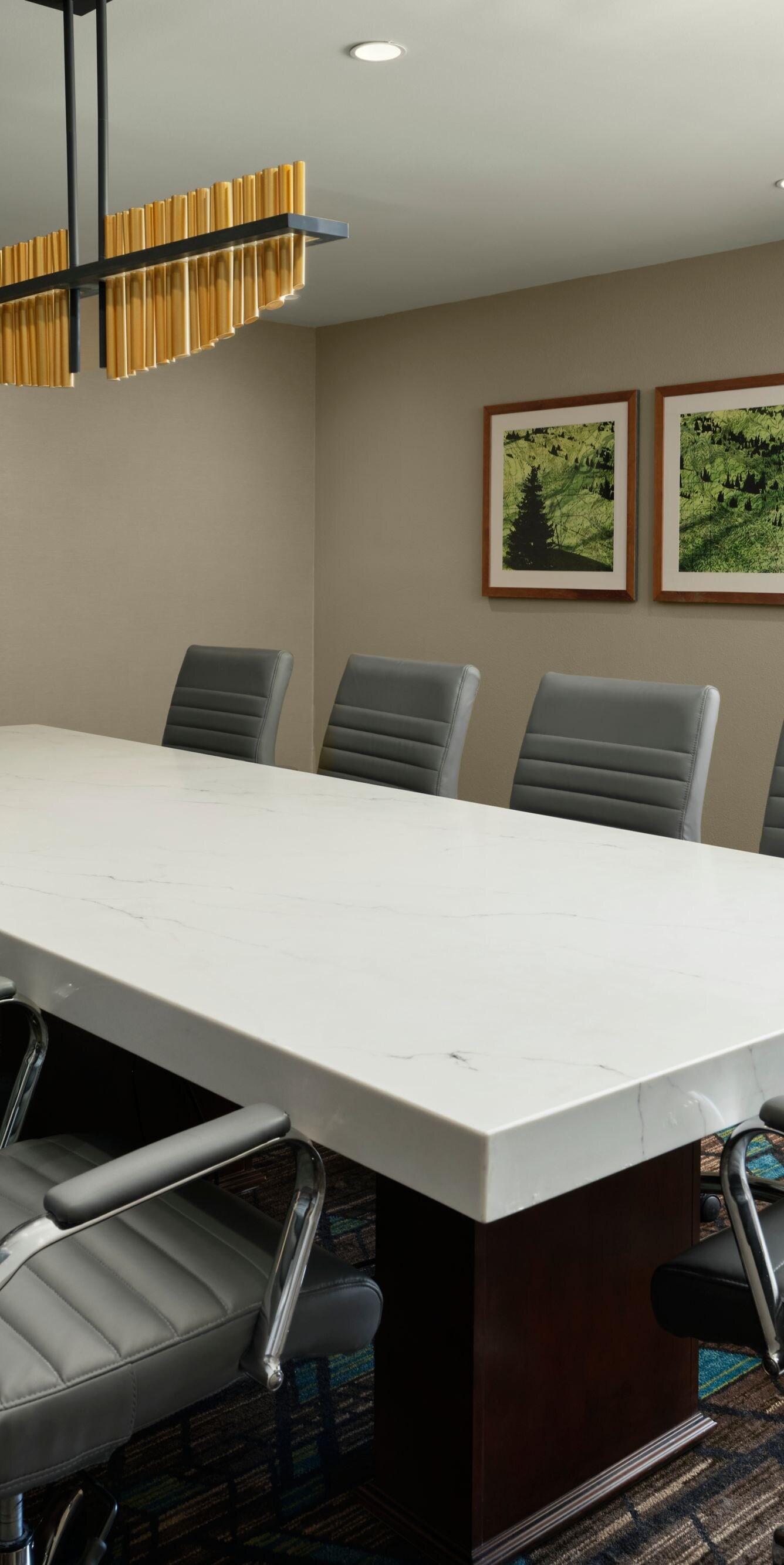 Boardroom with conference table