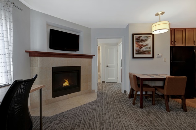 Suite Living Room with Fireplace