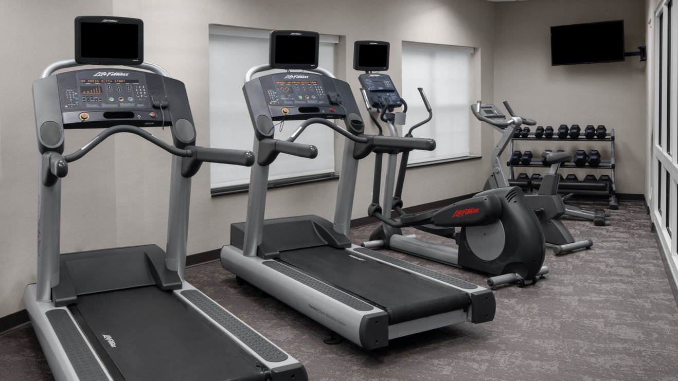 Fitness Center with Machines and weights