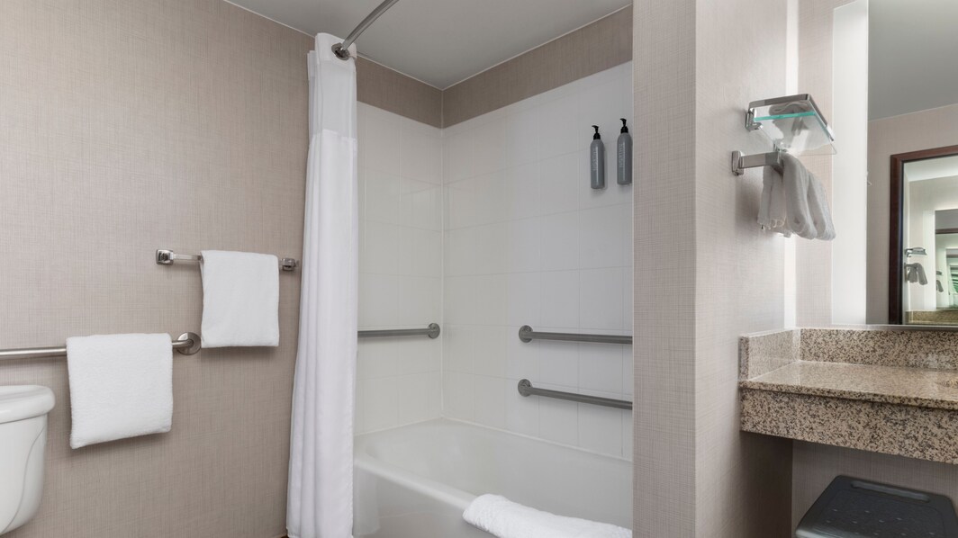 Our refreshed suites feature accessible bathrooms 