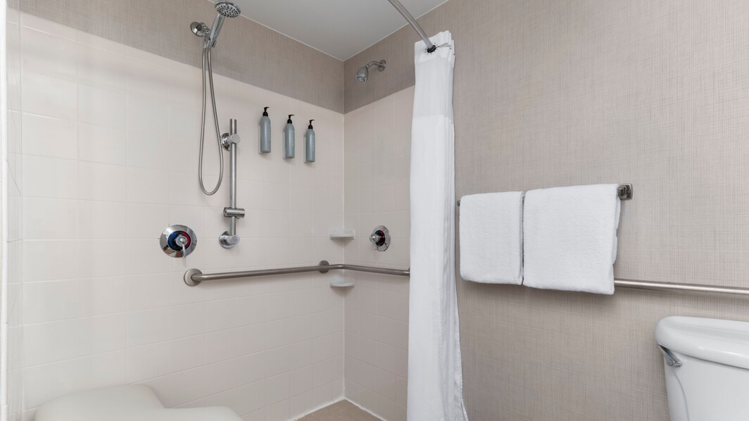 Our refreshed suites feature accessible bathrooms 