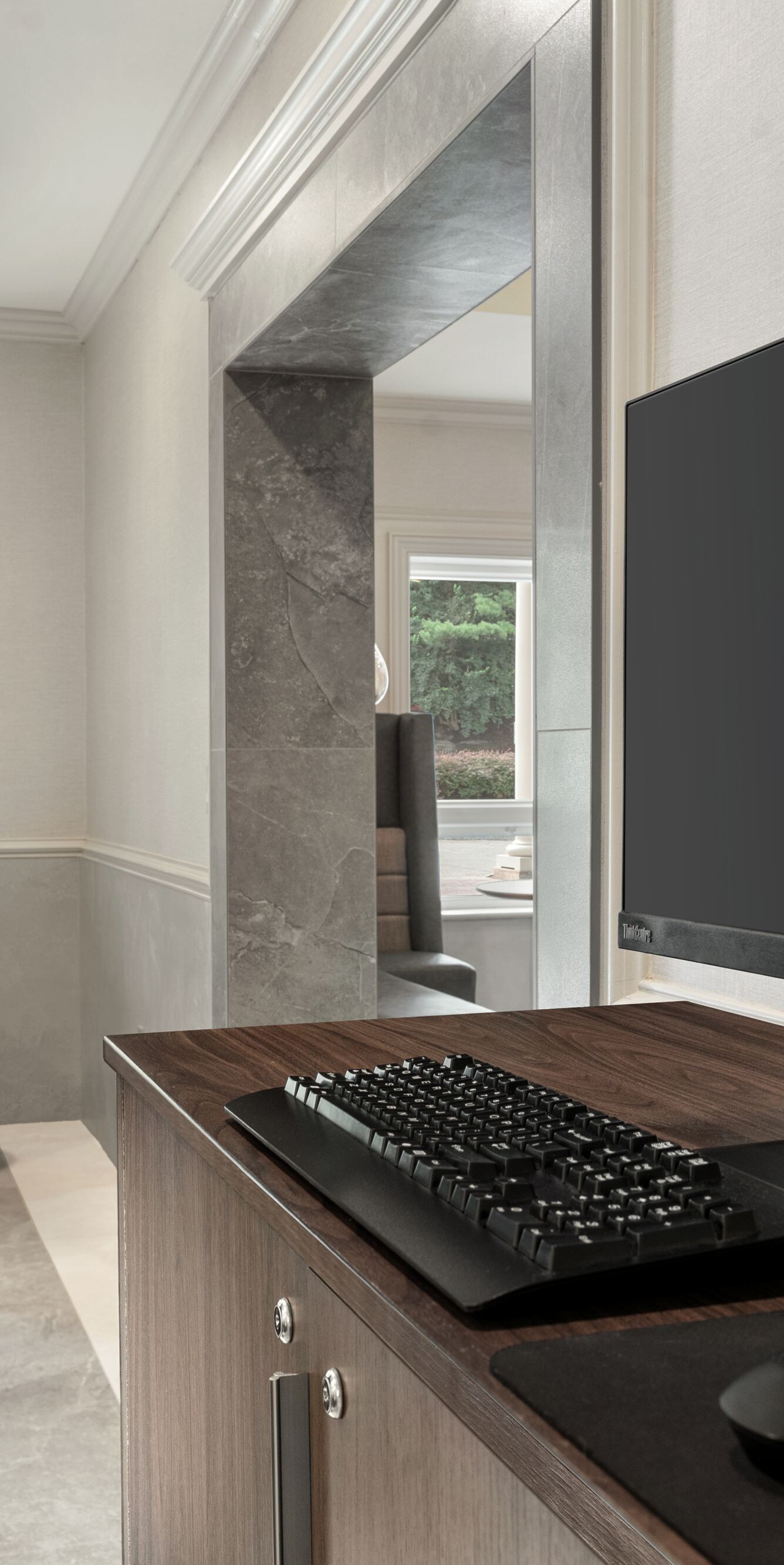 Business centre with computer workstation
