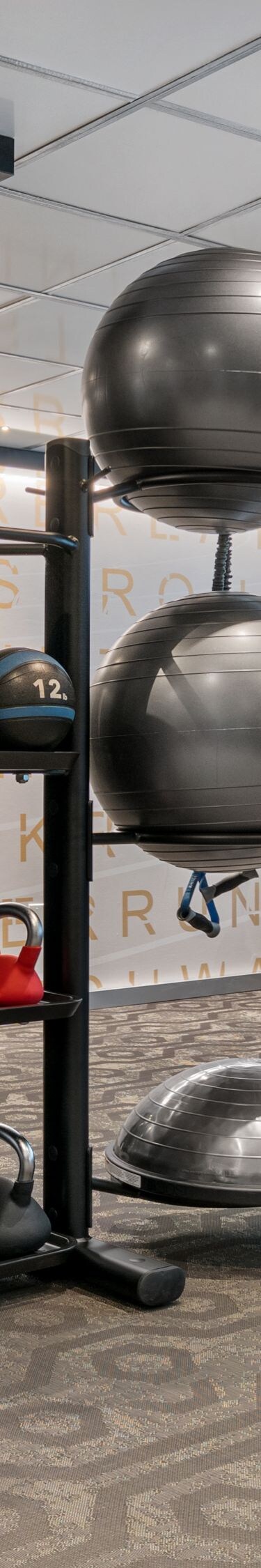 Fitness centre with cardio and strength equipment