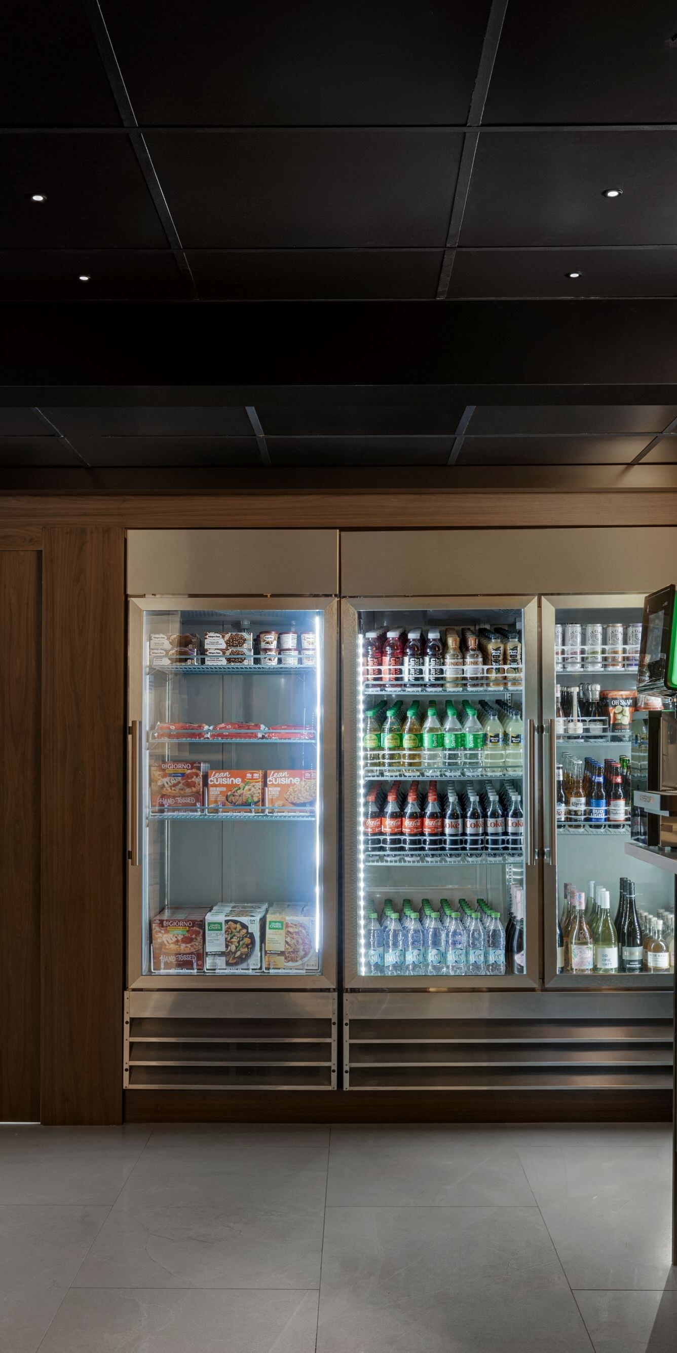 Lobby market with drinks and snacks for purchase