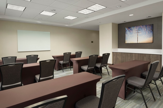 Meeting room with tables