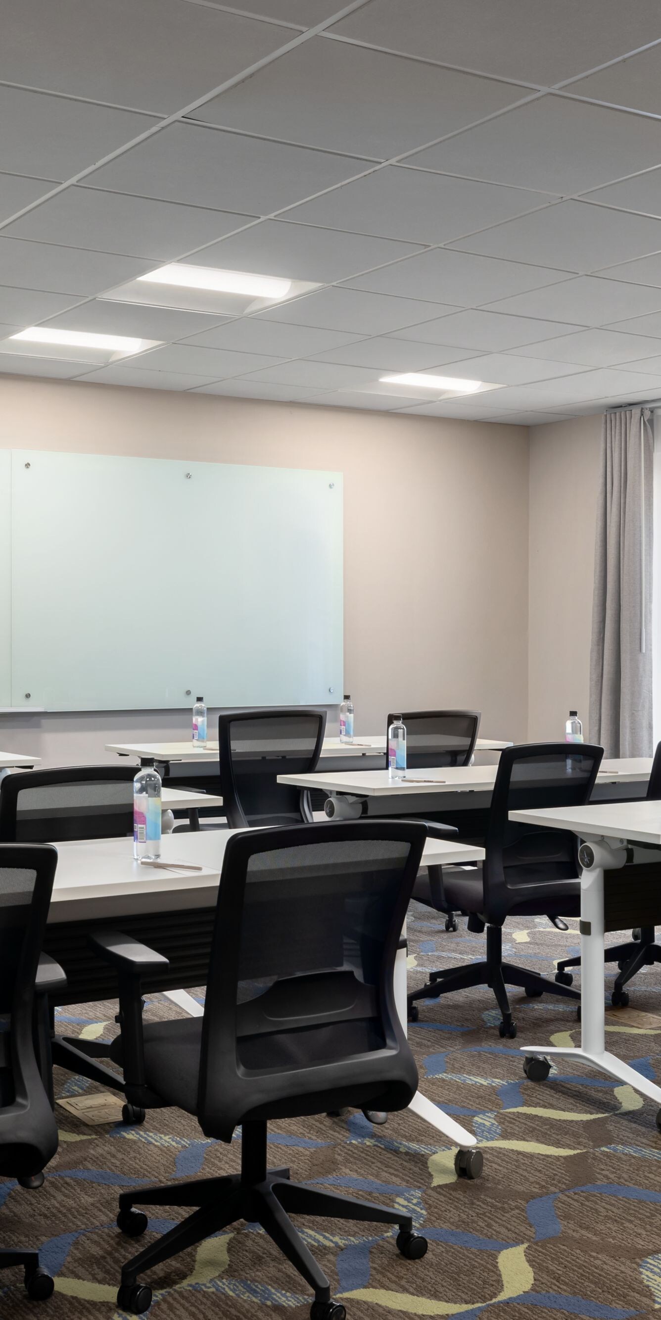 Classroom set-up in meeting room