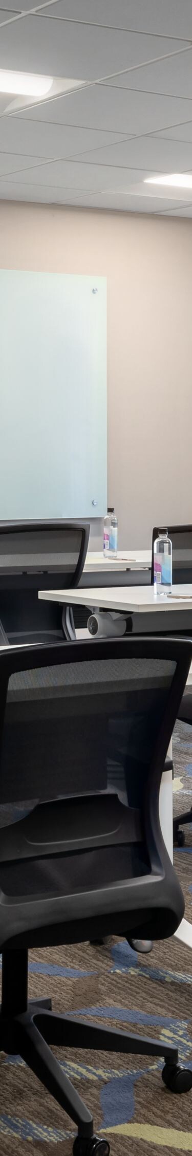 Classroom set-up in meeting room