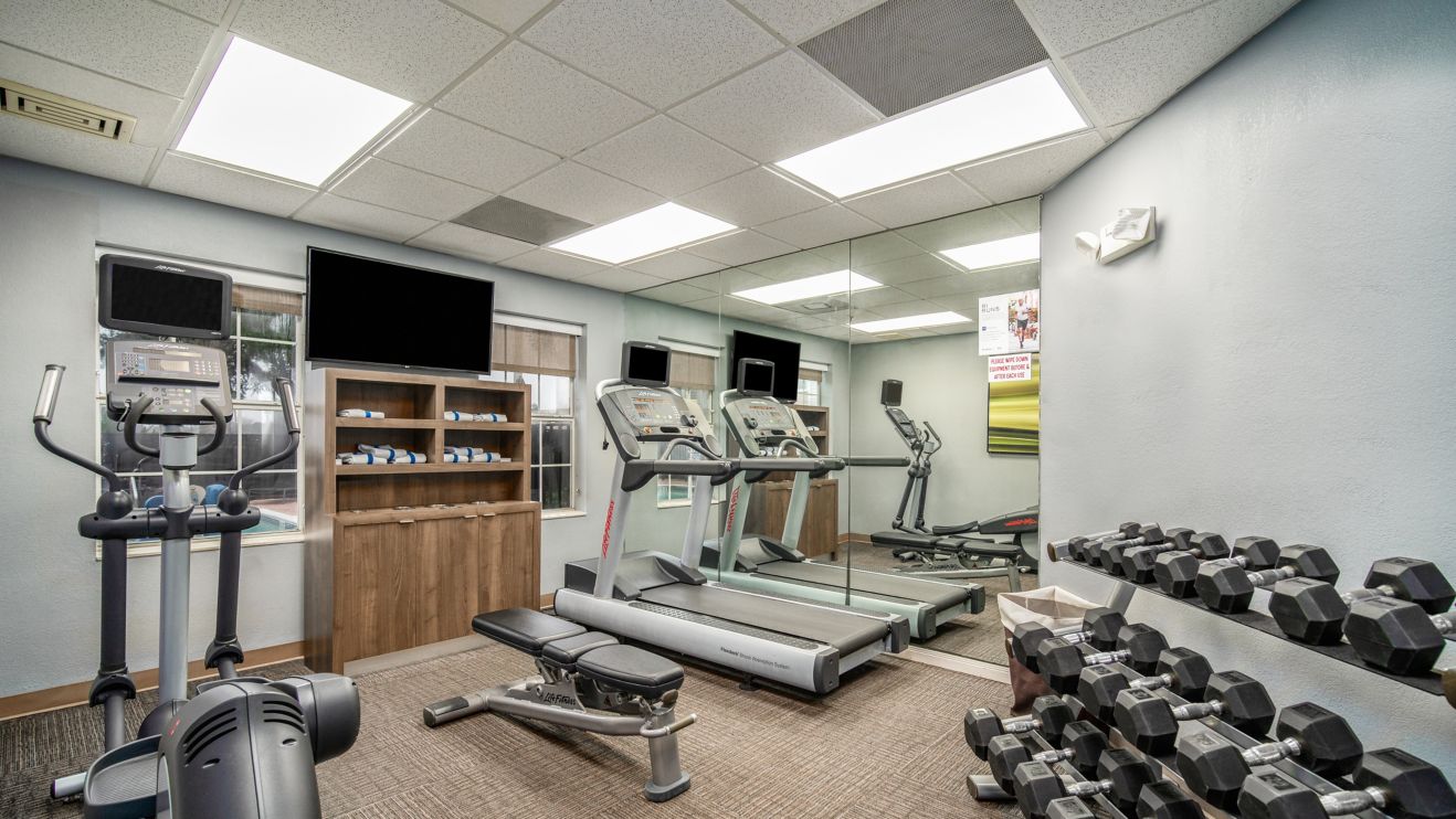 Enjoy a workout at our Fitness Center.