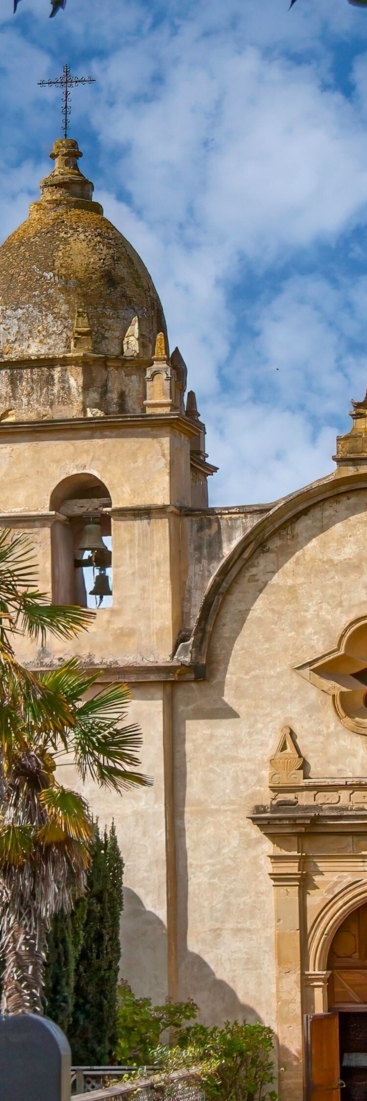 Historic building with stone facade and bell tower