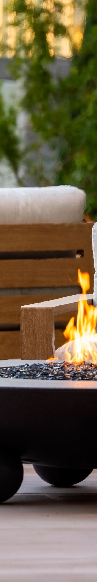 Fire pit lounge seating