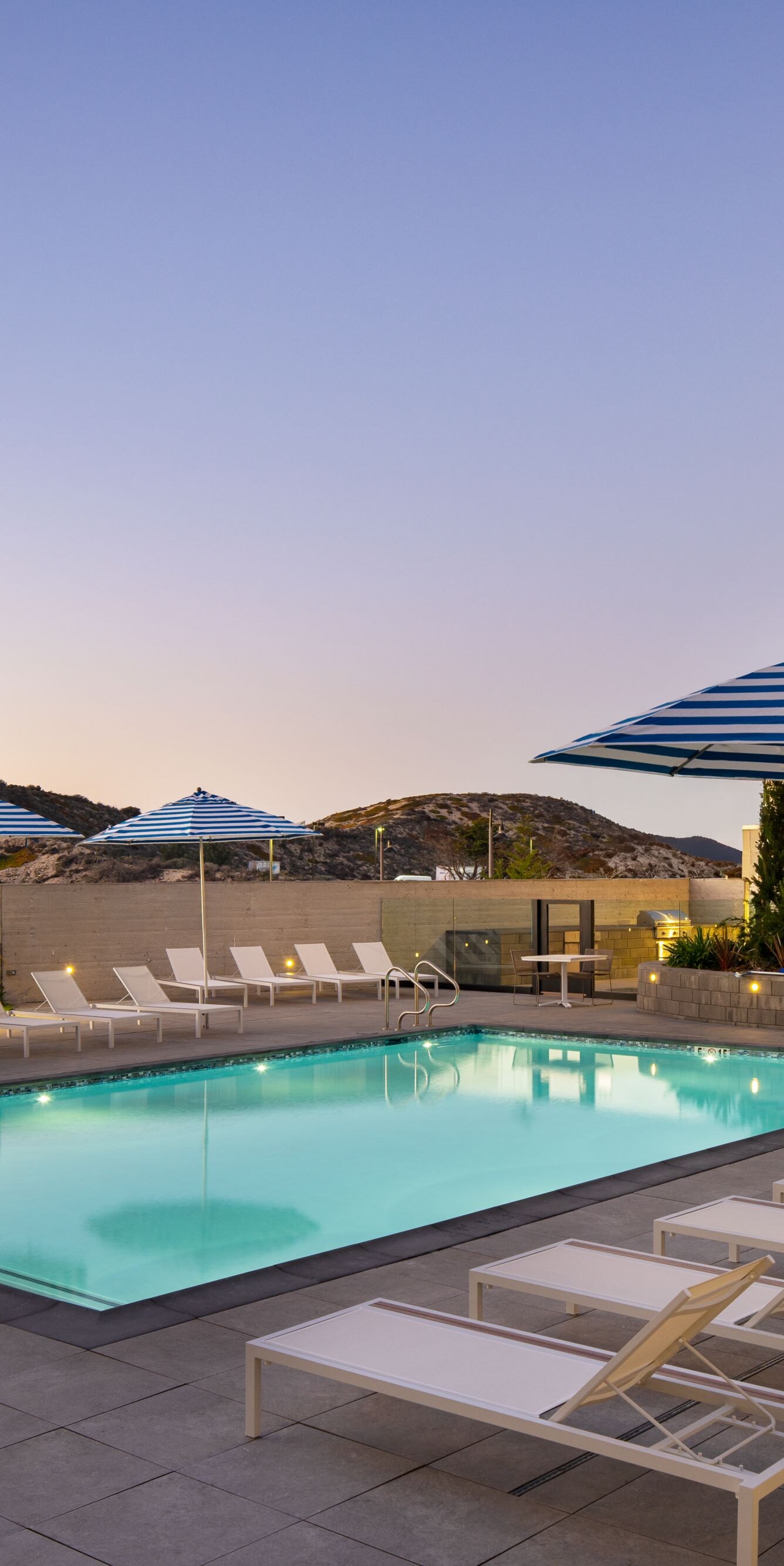 Heated outdoor pool