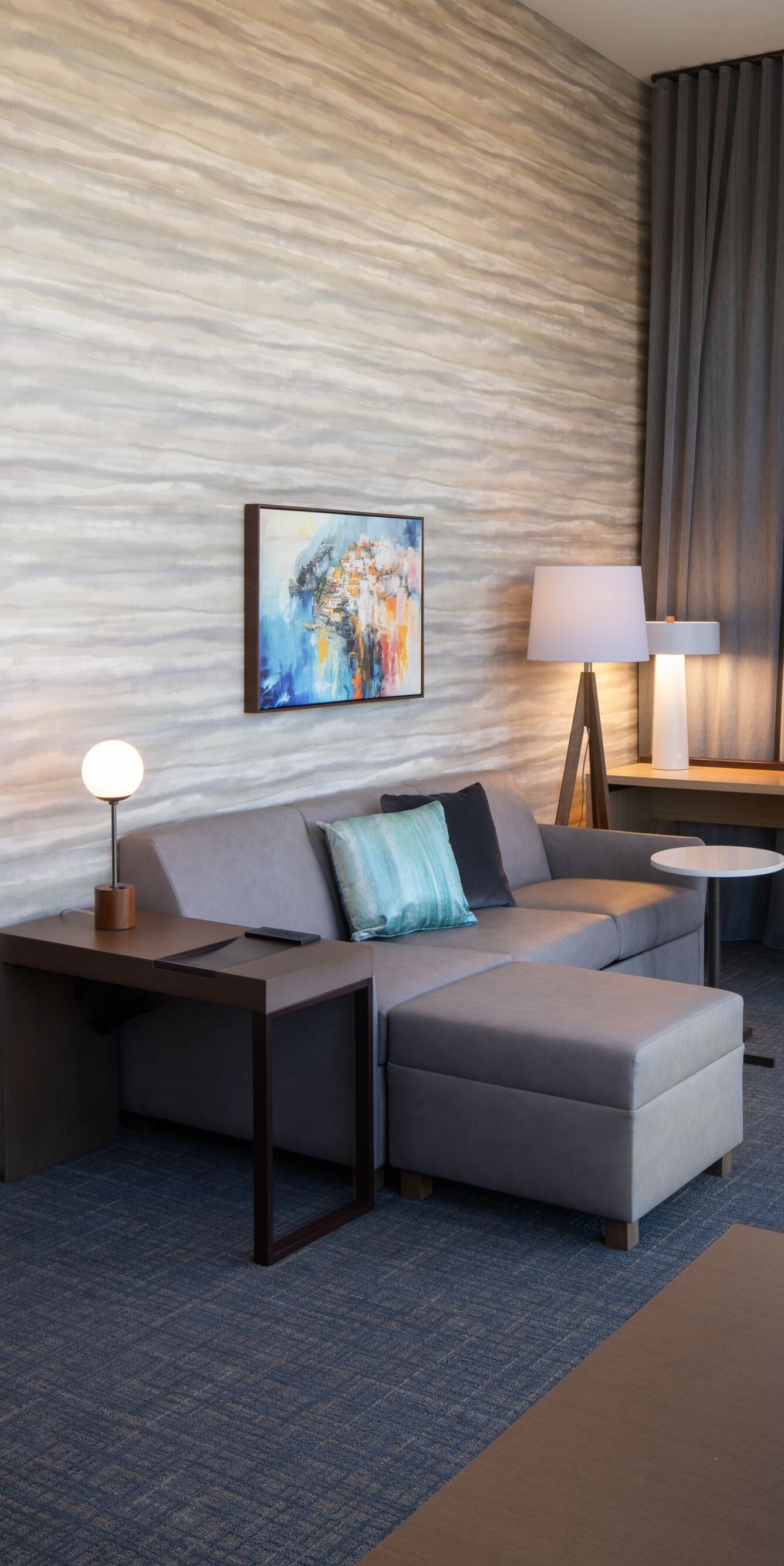 One bedroom suite with 1 king bed