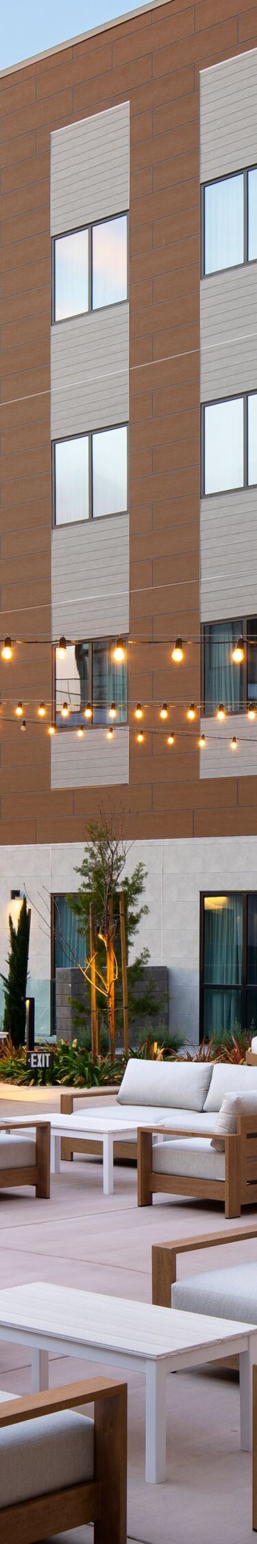 The Lido Stage outdoor seating