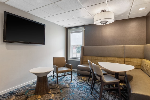 Media Room features seating and television 