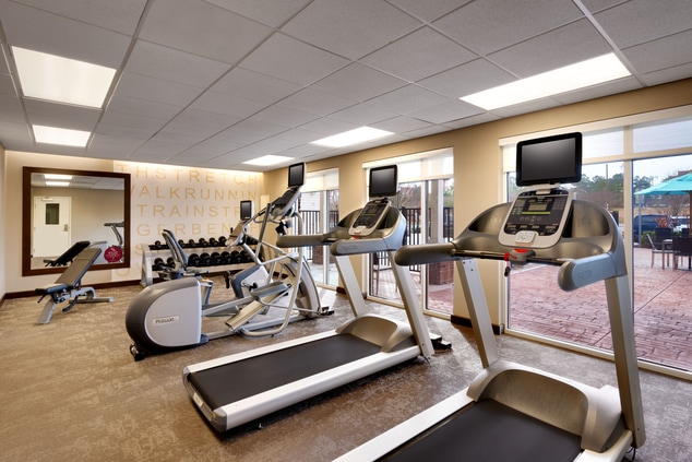 treadmills and workout equipment