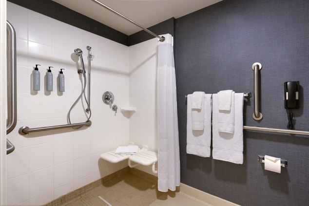 wheelchair accessible bathroom and shower