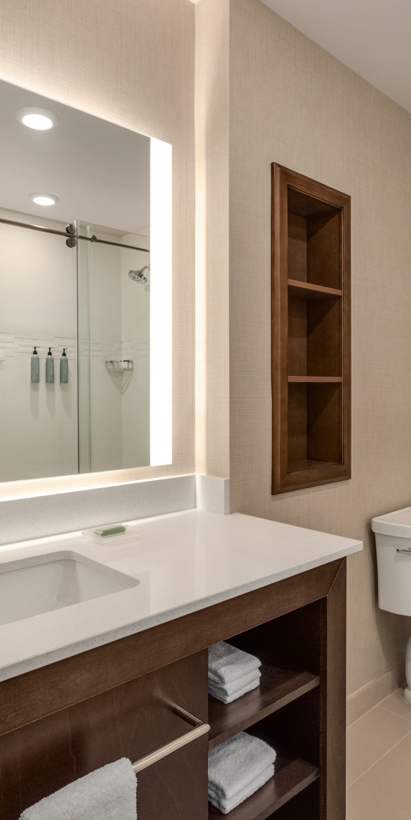 Bathroom with walk-in shower