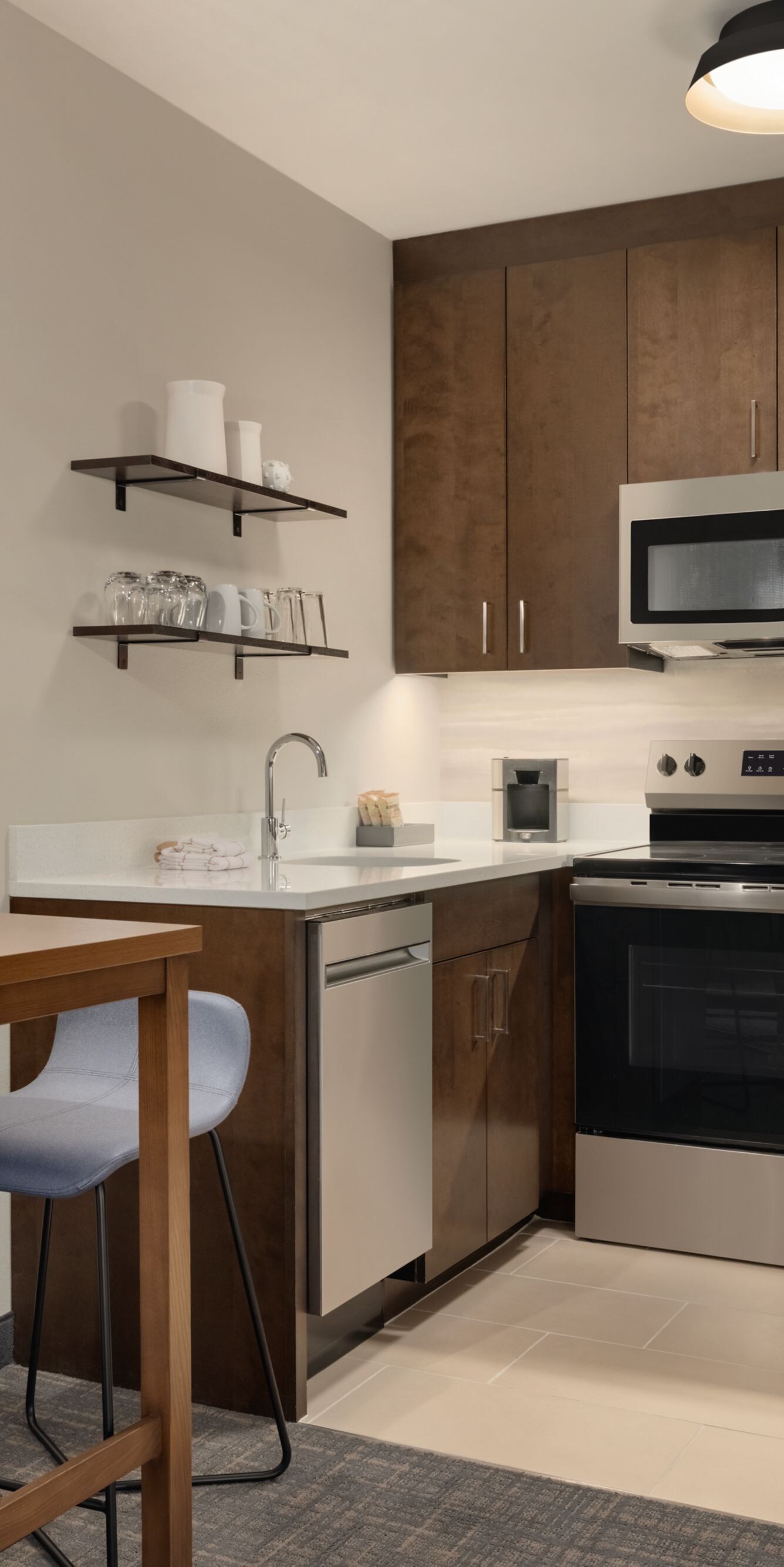 kitchen and dining for two