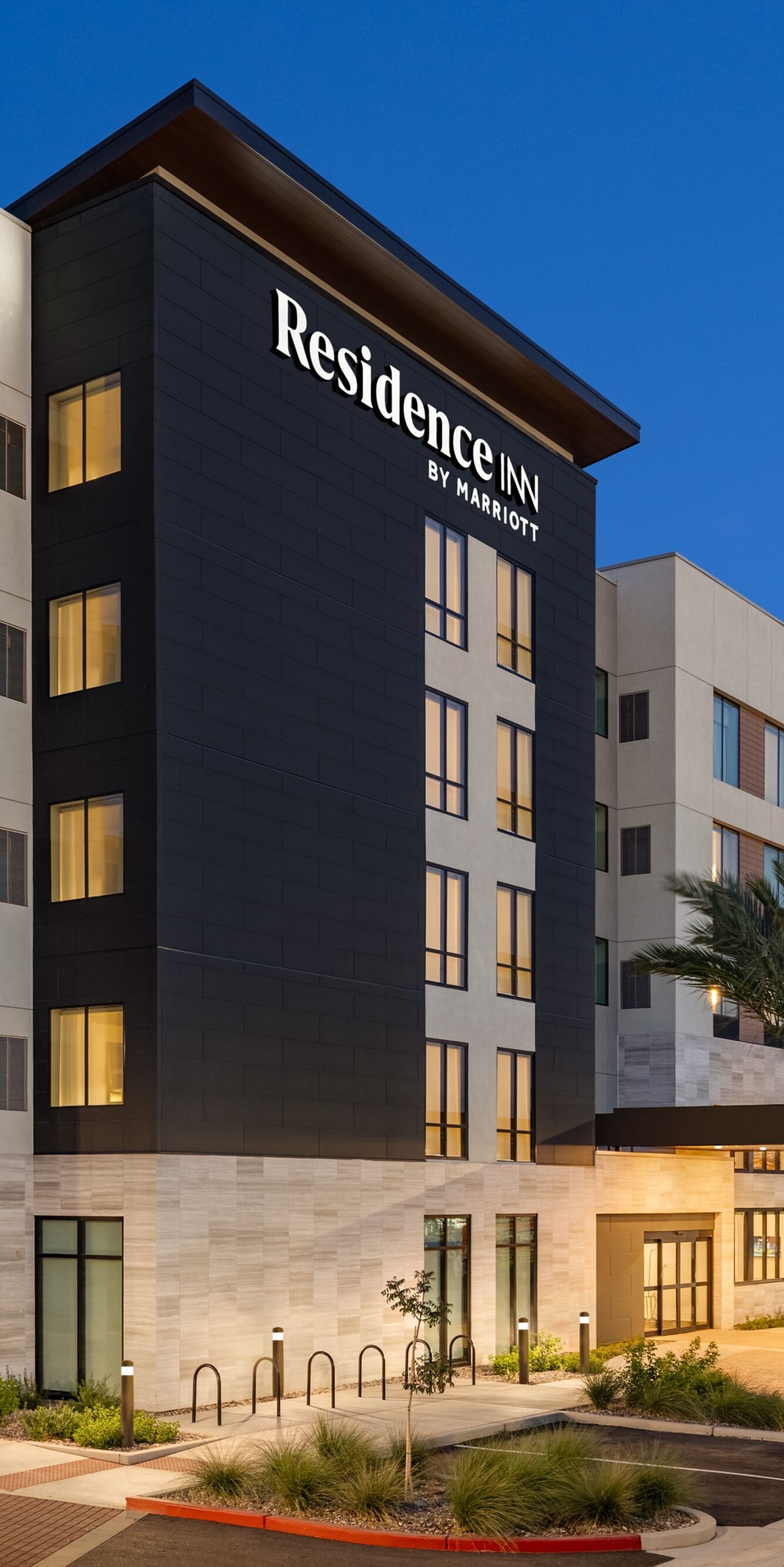 Exterior View - Hotel Entrance at dusk