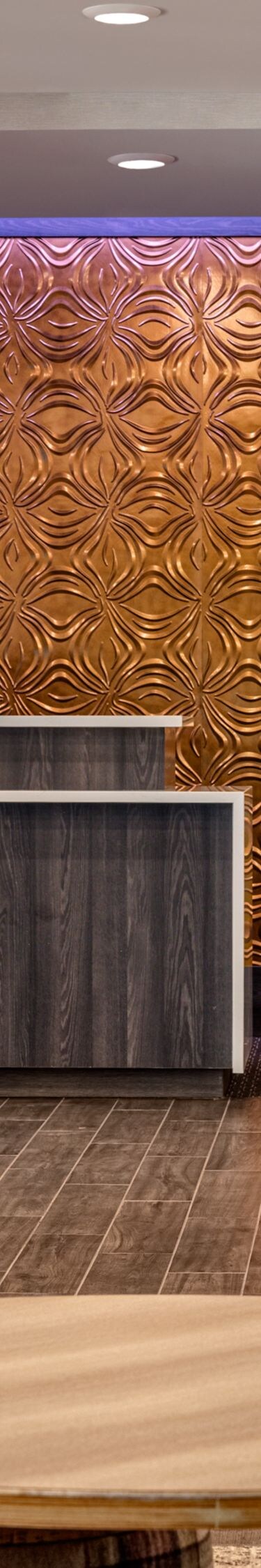 Seating near reception desk