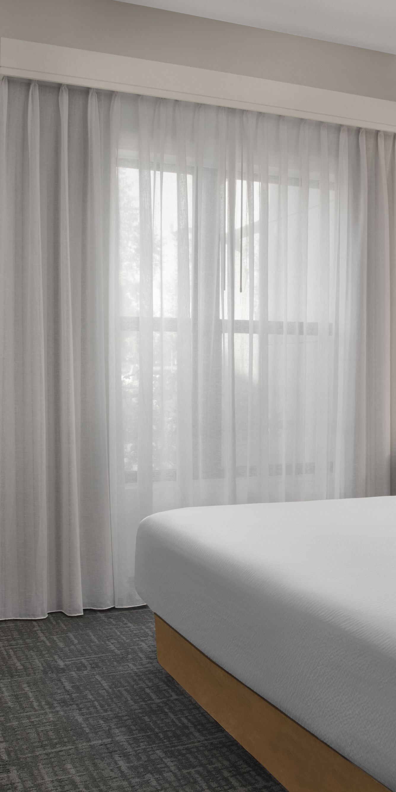 One-bedroom suite with king bed and television