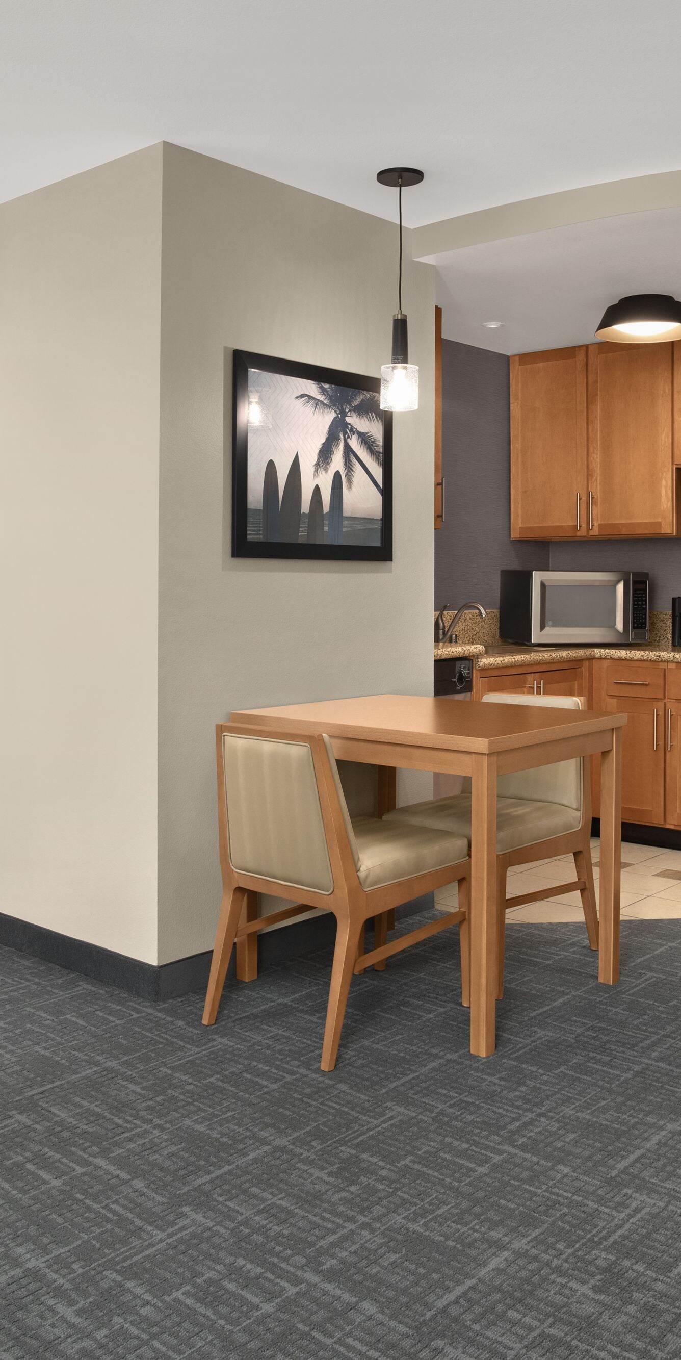 Studio suite with kitchen and living area