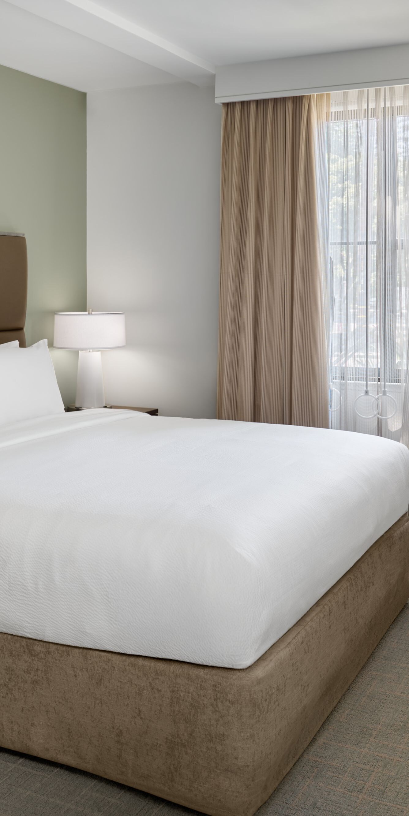 Comfortable bedroom of suite