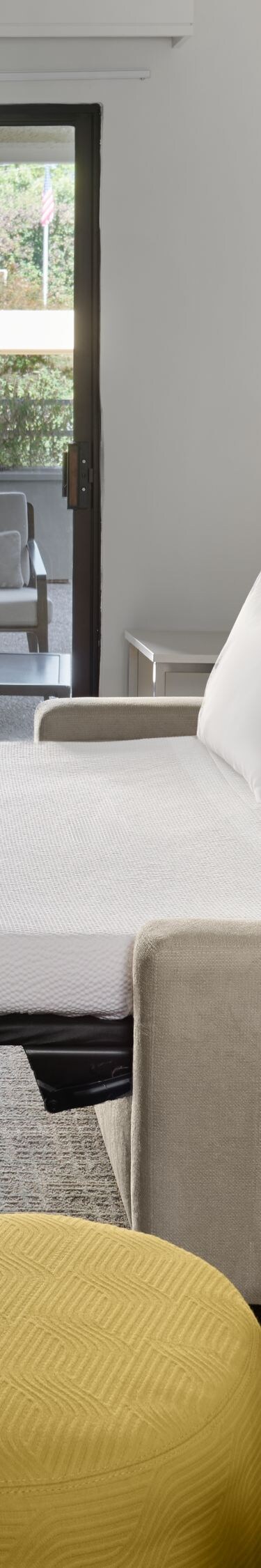 Suite living room with pull-out sofa