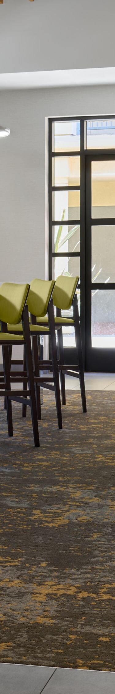 Modern dining area for breakfast