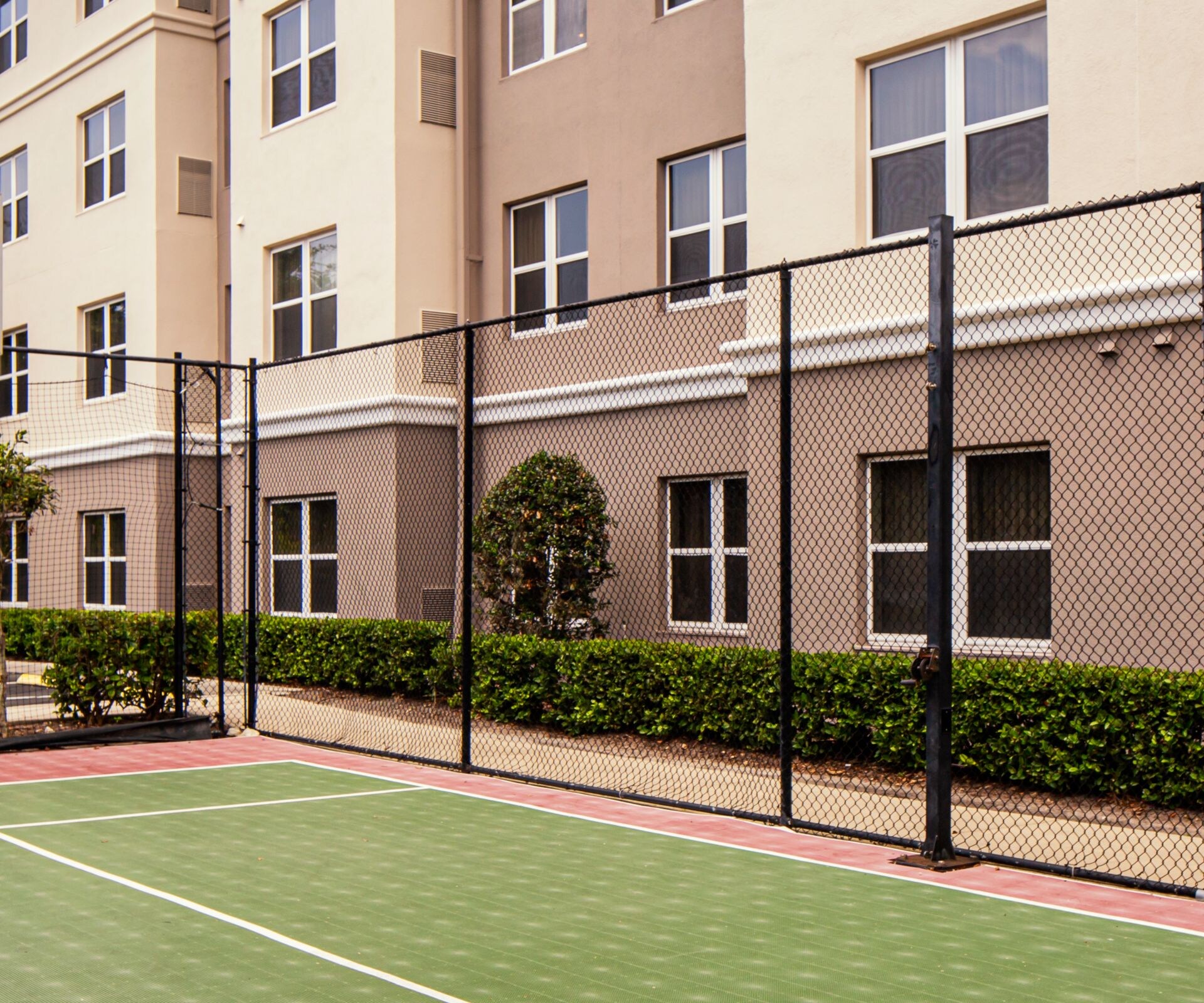 Sport court basketball court and hoop outdoor