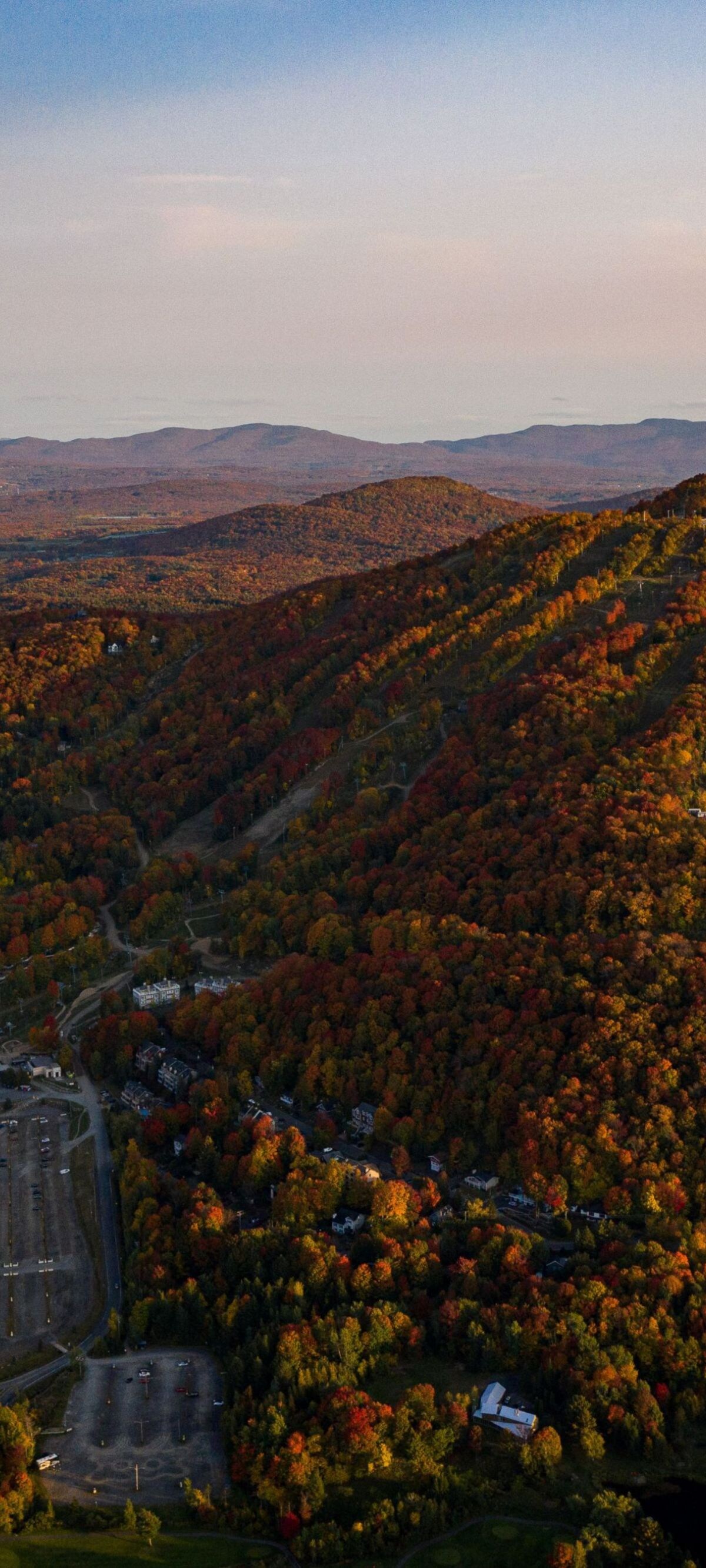 Autumn mountain landscape view