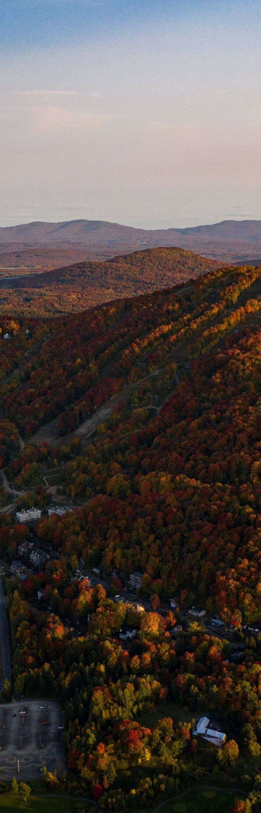 Autumn mountain landscape view