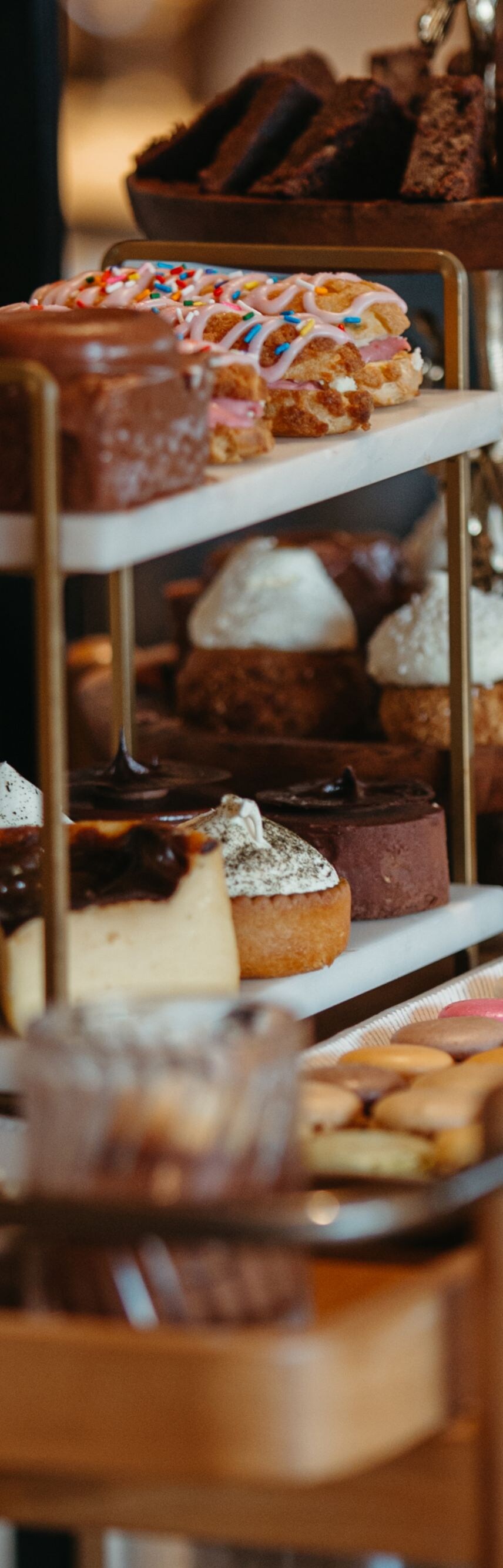 Assorted pastries and desserts