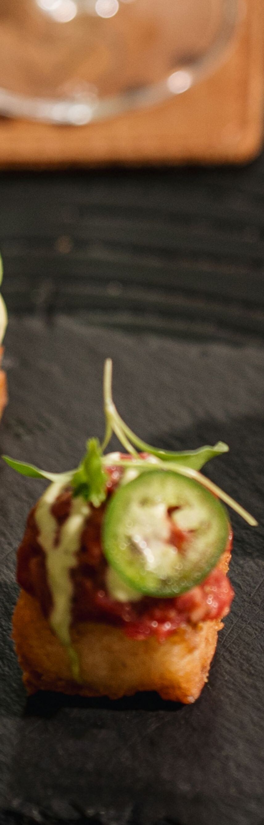 Guests sharing appetizers