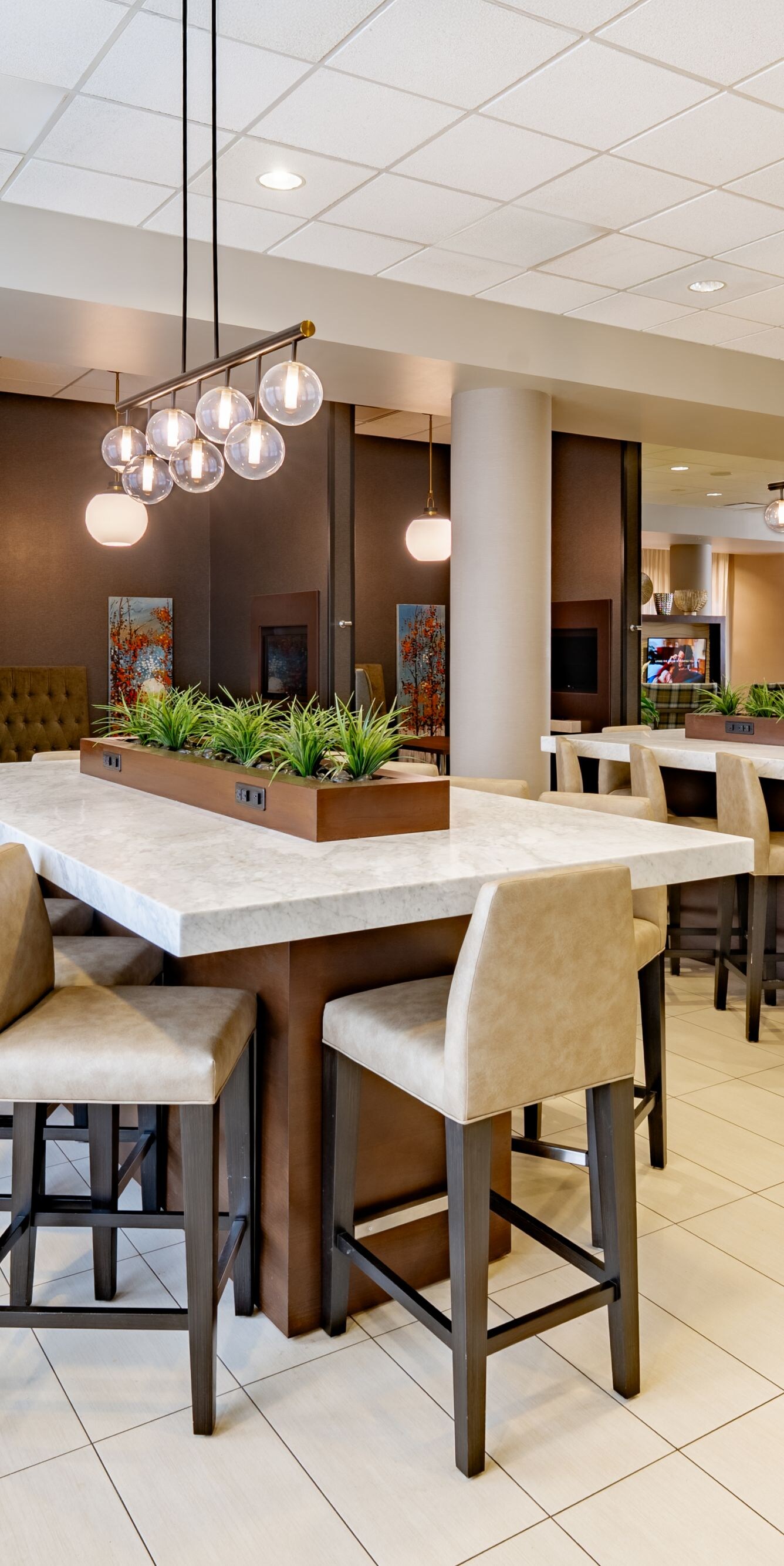 Salle à manger pour le petit-déjeuner 