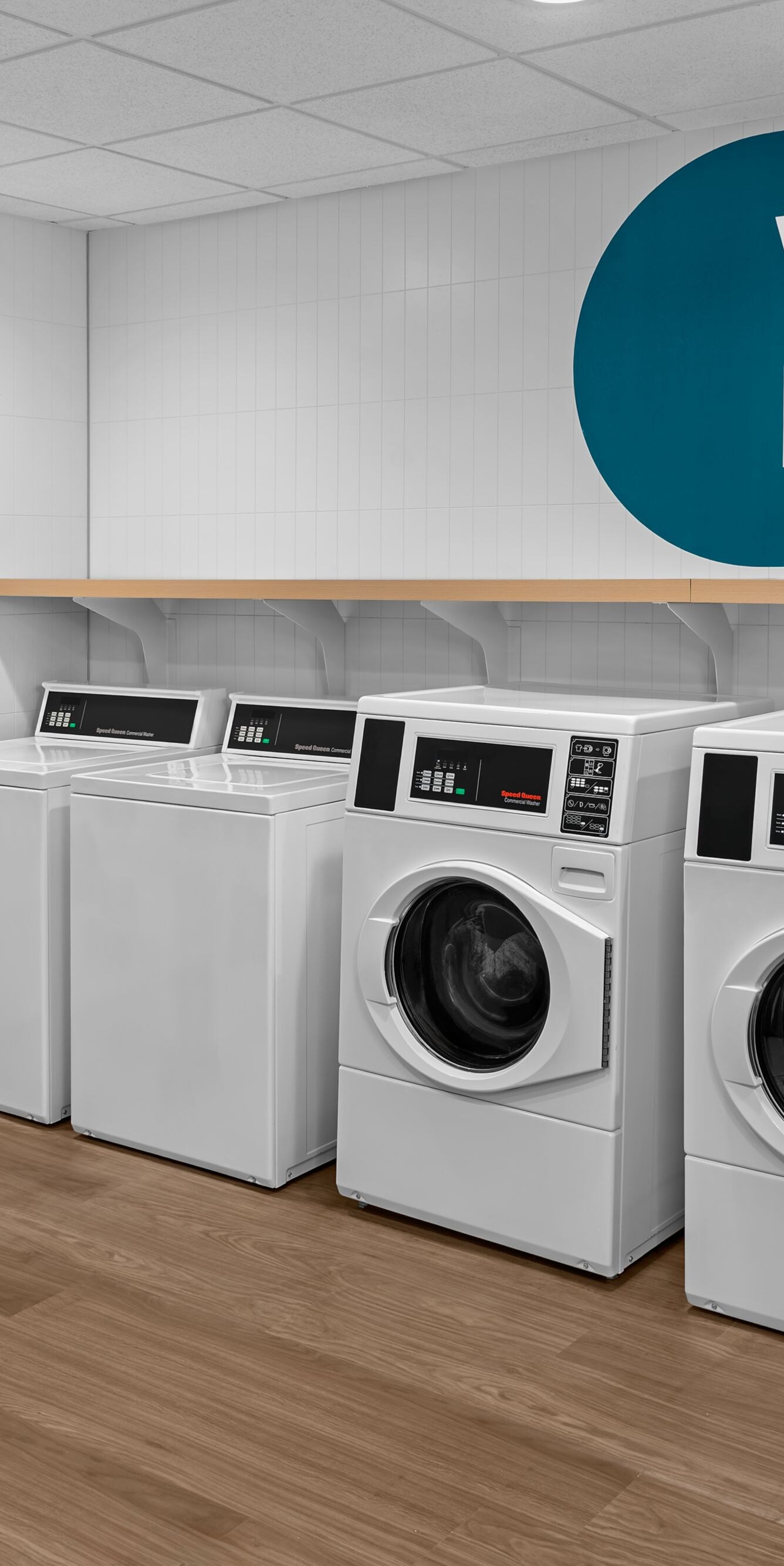 Guest Laundry room washers and dryers