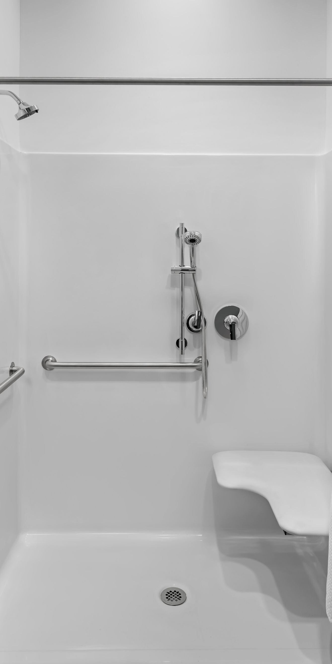 Accessible Bathroom - Roll-In Shower
