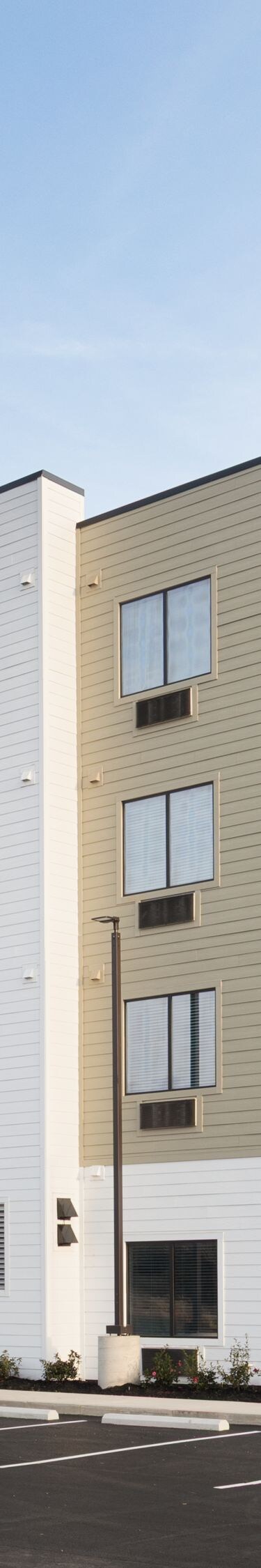Apartment building exterior during daytime