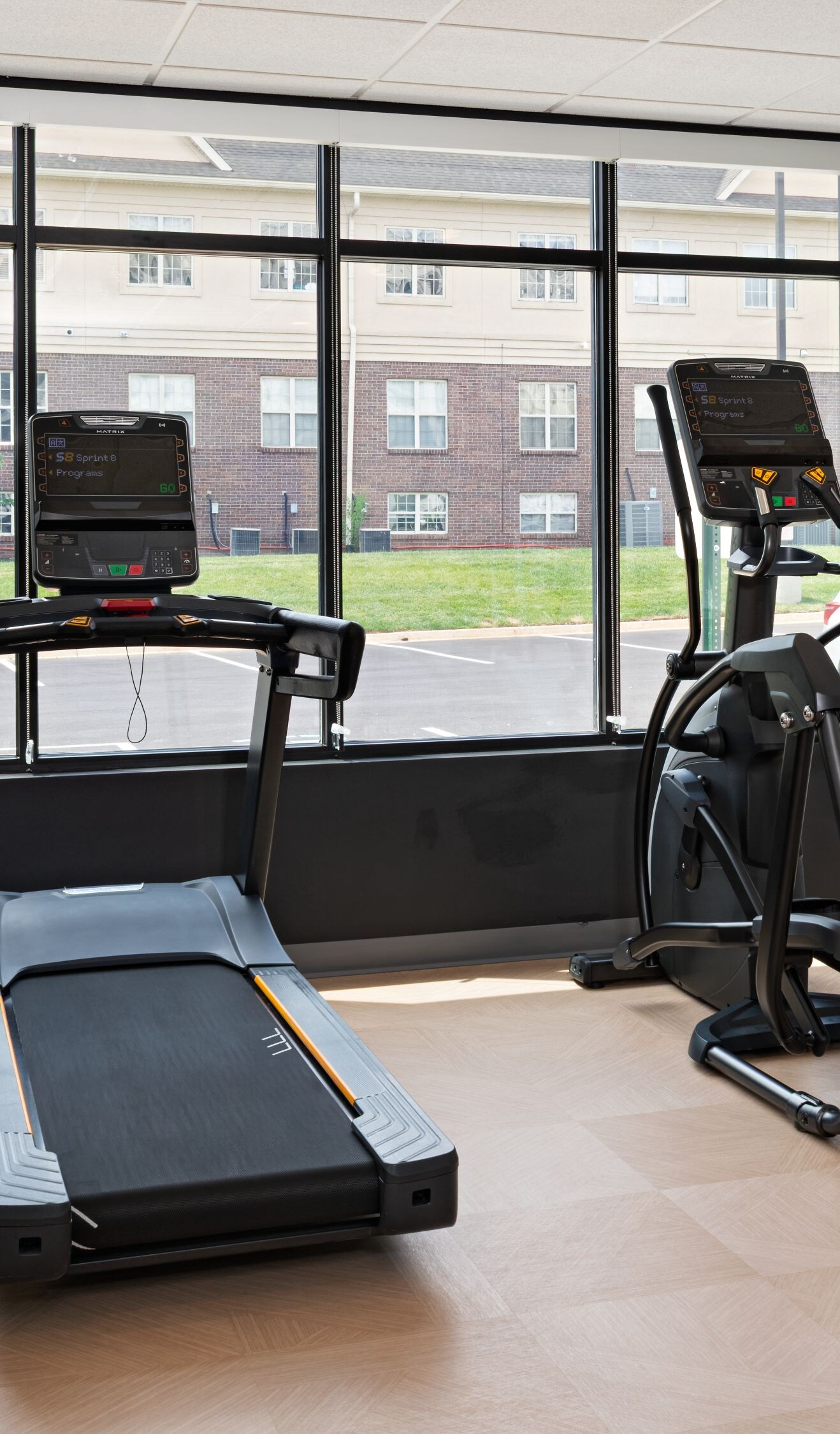 Fitness center with cardio equipment