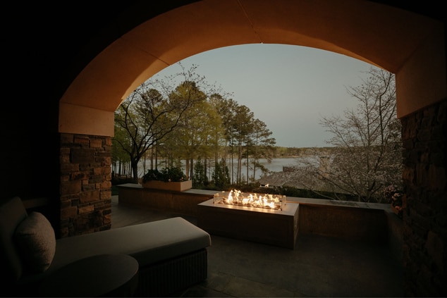Lake View Fireside Patio