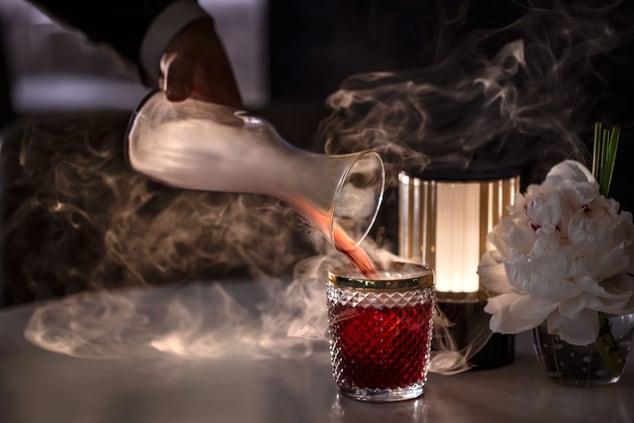 Lumen Lounge Smokey Cocktail 