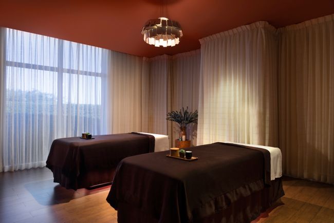 Spa room featuring treatment beds.