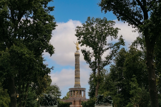Victory Column in Tiergarten park