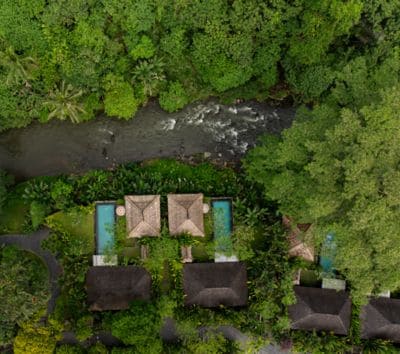 Riverfront Villa Aerial View